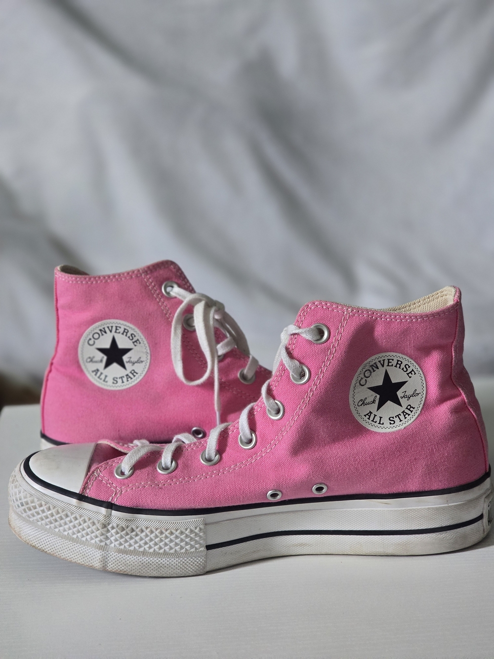 Converse Chuck Taylor All Star Platform High Top Sneakers - Pink Women's 9